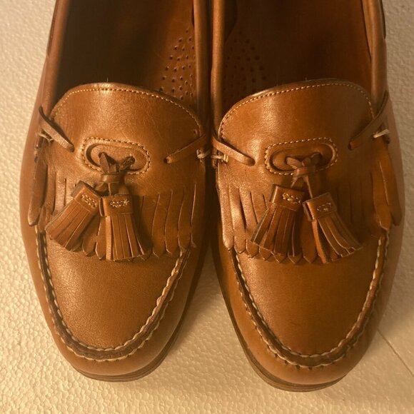 Dexter SZ 13 Vintage Brown  Leather Loafers Tassel Classic Wardrobe Essential - Picture 3 of 9